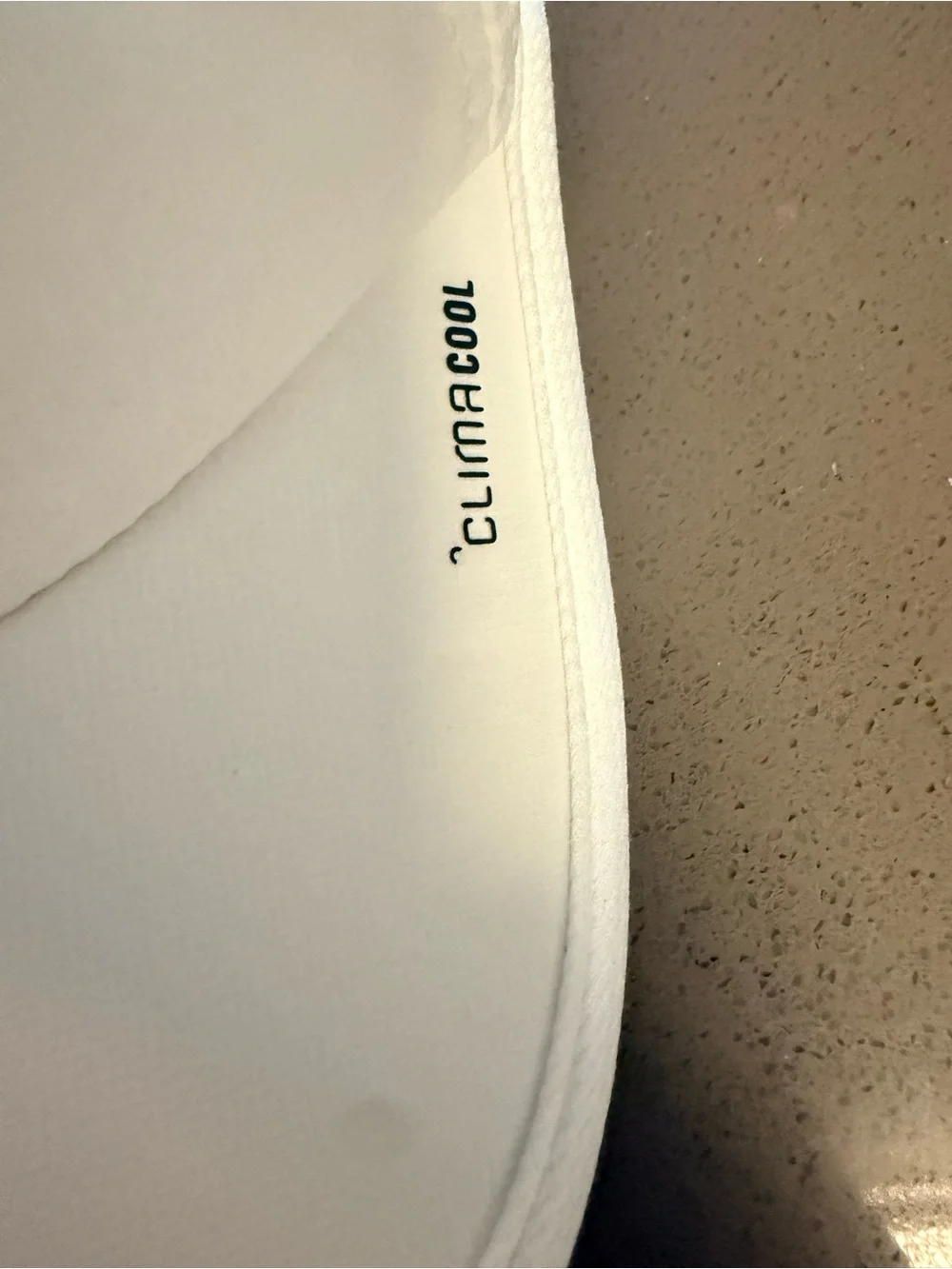 adidas White Hat with Black Logo - ClimaCool Inner Band